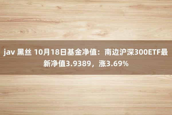 jav 黑丝 10月18日基金净值:南边沪深300ETF最新净值3.9389,涨3.69%