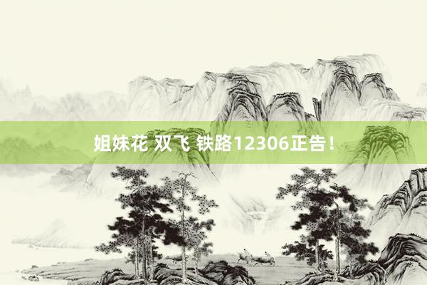 姐妹花 双飞 铁路12306正告！