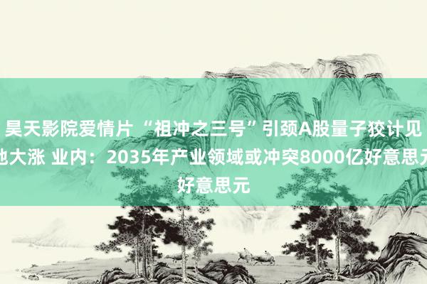 昊天影院爱情片 “祖冲之三号”引颈A股量子狡计见地大涨 业内：2035年产业领域或冲突8000亿好意