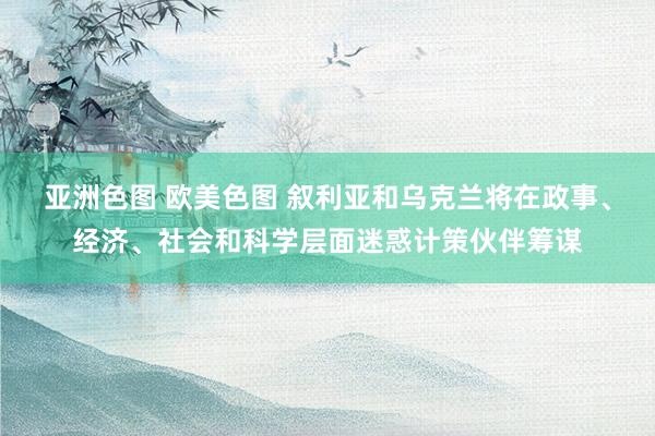 亚洲色图 欧美色图 叙利亚和乌克兰将在政事、经济、社会和科学层面迷惑计策伙伴筹谋