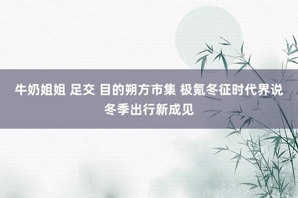 牛奶姐姐 足交 目的朔方市集 极氪冬征时代界说冬季出行新成见