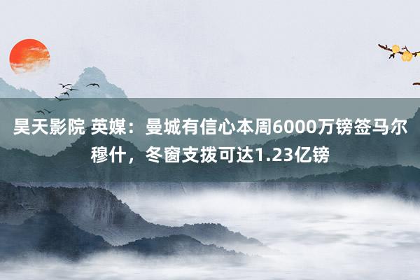 昊天影院 英媒:曼城有信心本周6000万镑签马尔穆什,冬窗支拨可达1.23亿镑