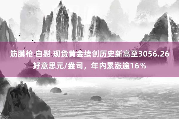 筋膜枪 自慰 现货黄金续创历史新高至3056.26好意思元/盎司，年内累涨逾16％