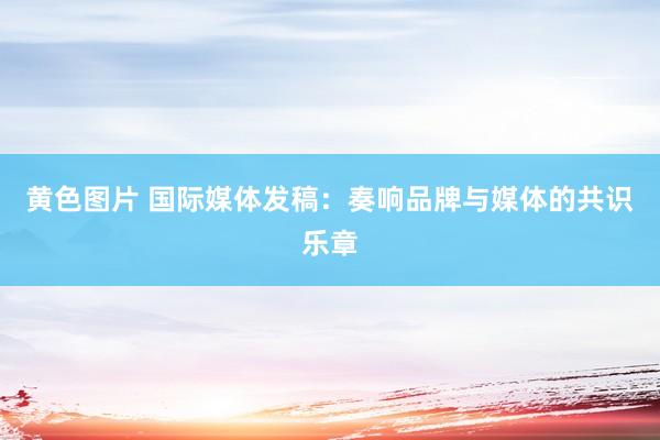 黄色图片 国际媒体发稿：奏响品牌与媒体的共识乐章