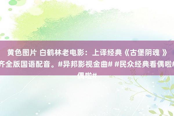 黄色图片 白鹤林老电影：上译经典《古堡阴魂 》齐全版国语配音。#异邦影视金曲# #民众经典看偶啦#