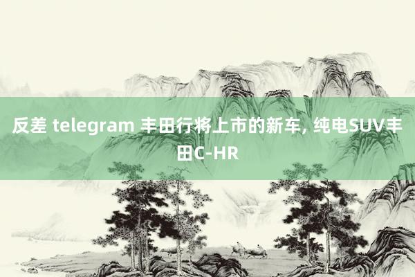 反差 telegram 丰田行将上市的新车, 纯电SUV丰田C-HR