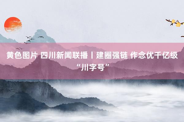 黄色图片 四川新闻联播丨建圈强链 作念优千亿级“川字号”