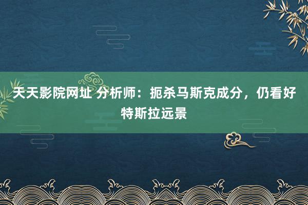 天天影院网址 分析师：扼杀马斯克成分，仍看好特斯拉远景