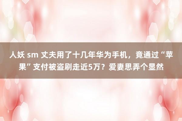 人妖 sm 丈夫用了十几年华为手机，竟通过“苹果”支付被盗刷走近5万？爱妻思弄个显然