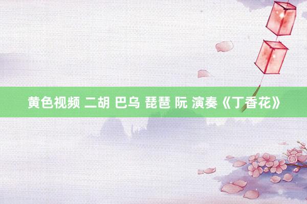 黄色视频 二胡 巴乌 琵琶 阮 演奏《丁香花》