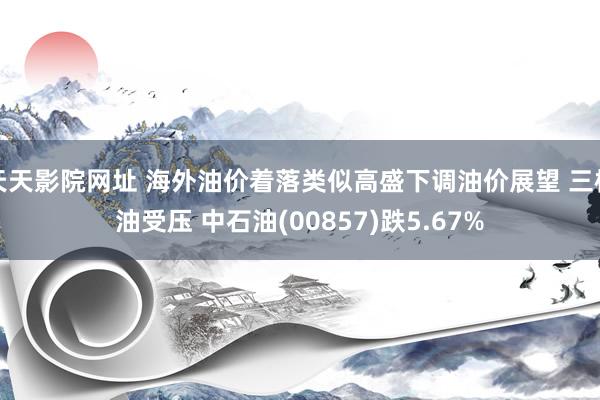 天天影院网址 海外油价着落类似高盛下调油价展望 三桶油受压 中石油(00857)跌5.67%