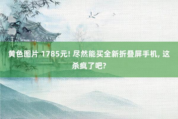 黄色图片 1785元! 尽然能买全新折叠屏手机, 这杀疯了吧?