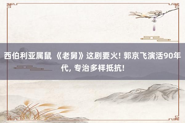 西伯利亚属鼠 《老舅》这剧要火! 郭京飞演活90年代, 专治多样抵抗!